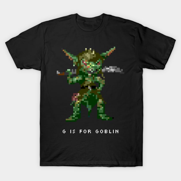 G is for Goblin T-Shirt by ClarkStreetPress